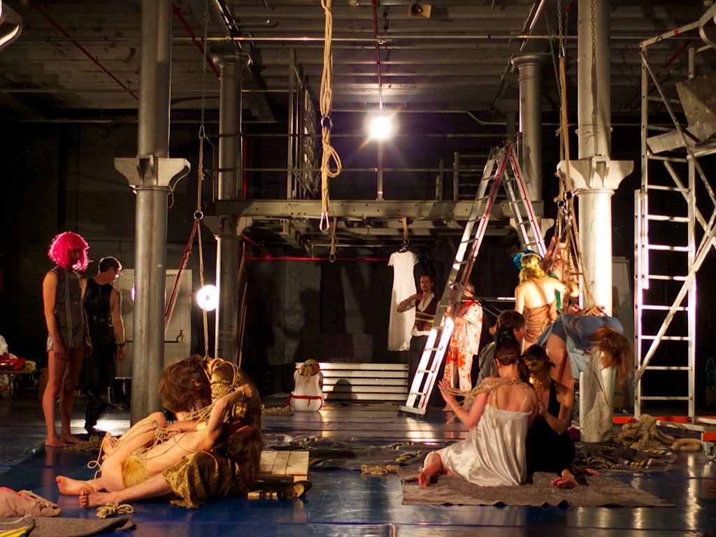 unshibari — Brussels Yoga + Shibari Workshop Installation, 2011